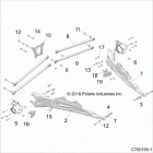 Z18VEL92BK/BR/LK RZR XP TURBO S Suspension, rear control arms - z18vel92bk  /  br  /  lk...