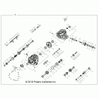 Z18VDE92NB/NU RZR XP TURBO MD Drive train, main gearcase internals - z18vde92nb  /  nu...