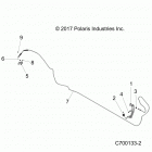 R18RVAD1N1 RANGER 1000 DIESEL CREW MD Engine, throttle pedal  /  cable - r18rvad1n1 (c700133-2...