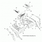 Z18VEL92BK/BR RZR XP TURBO S Body, rear rack and fenders - z18vel92bk  /  br (702375)