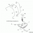 Z18VEL92BK/BR RZR XP TURBO S Body, fuel tank - z18vel92bk  /  br (c700196)