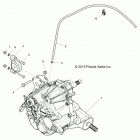 Z18VAS87CM RZR 900 50 INCH EU/TRACTOR Drive train, main gearcase mounting - z18vas87cm (700614...