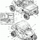 R18RGE99BM/BB/B7/KBS/UB9/BG POLARIS GENERAL 1000 EPS Body, decals - r18rge99bm  /  bb  /  b7  /  kbs  /  ub9 ...