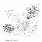 R18RVAD1B1 RANGER 1000 DIESEL CREW Body, clutch cover and ducting - r18rvad1b1 (701568)