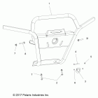R18RVM99AL RANGER CREW 1000XP PS MUD Chassis, front bumper - r18rvm99al (701982)