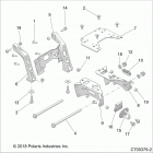 Z18VEL92BK/BR/LK RZR XP TURBO S Chassis, mount, front gearcase - z18vel92bk  /  br  /  l...