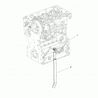 R18RTED1F1/SD1C1 RANGER 1000 DIESEL POLAND Engine, water blow by hose - r18rted1f1  /  sd1c1 (49rgr...