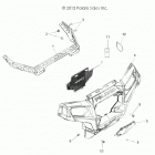 Z18VHE57BV RZR 570 PS Body, front bumper - z18vhe57bv (49rgrbumper13rzr570)