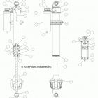 Z18VFE99NK RZR XP 4 1000 MD Suspension, front shock internals - z18vfe99nk (702424)