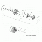 R18RVAD1B1 RANGER 1000 DIESEL CREW Drive train, primary clutch - r18rvad1b1 (49rgrclutchdrv...