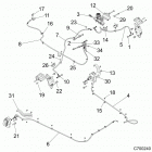 Z18VDE99FK/S99CK/FK RZR XP 1000 TRACTOR/EU/ZUG Brakes, brake lines and master cylinder - z18vde99fk  / ...