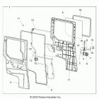 R18RVU99AS RANGER CREW 1000 PS Body, door, rear, full - r18rvu99as (701280)