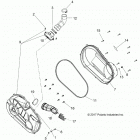 R18RMA57F1/S57C1/F1/CV/T57C1 RGR 570 EPS, HDPS, EU, POLAND Drive train, clutch cover and ducting -  r18rma57f1  /  ...