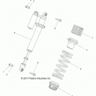 Z18VDS92CF/CU RZR XP TURBO TRACTOR Suspension, front shock mounting - z18vds92cf  /  cu (70...