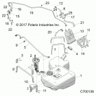 R18RRE99A9/AX/AM/AS/A1/B9/BX/BM/BS RANGER 1000 PS Body, fuel tank - r18rre99b9  /  bx  /  bm  /  bs (c7001...
