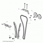 R18RTM99AL RGR 1000 XP PS MUD Engine, cam chain and tensioner -  r18rtm99al (700463)