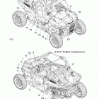 Z18VDS92CF/CU RZR XP TURBO TRACTOR Body, decals - z18vds92cf  /  cu (702129)