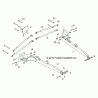 Z18VDS92CU RZR XP TURBO TRACTOR Suspension, rear control arms - z18vds92cu (701624)