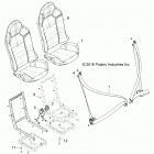 Z18VBE87F2/S87C2/CU RZR 900 60 INCH EU/TRACTOR Body, seat belt and mounting - z18vbs87c2  /  cu (701598...