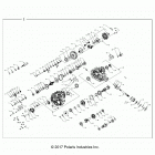 R18RTED1F1/SD1C1 RANGER 1000 DIESEL POLAND Drive train, main gearcase internals - r18rted1f1  /  sd...