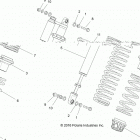 Z18VDE99AK/AW/AJ/BJ/BK/BW/LW/K99AK/BK/M99AL/R99AL/BL RZR XP 1000 Suspension, front shock mounting - z18vde99ak  /  aw  / ...