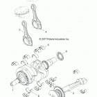 R18RVU99AS RANGER CREW 1000 PS Engine, crankshaft - r18rvu99as (701939)