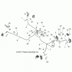 Z18VDS92CF/CU RZR XP TURBO TRACTOR Brakes, brake lines and master cylinder - z18vds92cf  / ...