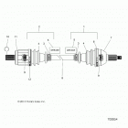 RZR 570 3PC (Z20CHA57K2) Drive train, half shaft, front - z20cha57k2 (700854)