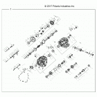 R18RRE99FM/SFM/SCM RANGER 1000XP EU/TRACTOR/ZUG Drive train, main gearcase internals - r18rre99fm  /  sf...