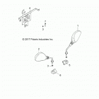 Z18VBE87F2/S87C2/CU RZR 900 60 INCH EU/TRACTOR Body, mirror, hitch, license plate - z18vbe87f2 (702159)