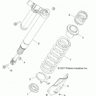 Z18VDS92CF/CU RZR XP TURBO TRACTOR Suspension, rear shock mounting - z18vds92cf  /  cu (702...