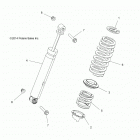 Z18VAS87CM RZR 900 50 INCH EU/TRACTOR Suspension, rear shock - z18vas87cm (49rgrshockrr7044132...