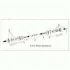 R18RTED1F1/SD1C1 RANGER 1000 DIESEL POLAND Drive train, rear drive shaft - r18rted1f1  /  sd1c1 (70...