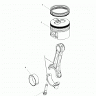 R18RTED1F1/SD1C1 RANGER 1000 DIESEL POLAND Engine, connecting rod and piston set - r18rted1f1  /  s...