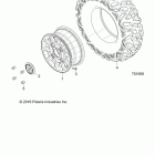 Z18VDS92CU RZR XP TURBO TRACTOR Wheels, front - z18vds92cu (701656)