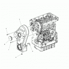 R18RTED1F1/SD1C1 RANGER 1000 DIESEL POLAND Engine, timing system guard - r18rted1f1  /  sd1c1 (49rg...