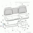 R18RRE99A9/AX/AM/AS/A1/B9/BX/BM/BS RANGER 1000 PS Body, seat asm. - r18rre99a1(c700081)