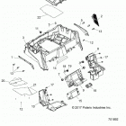 Z18VHA57B2 RZR 570 Body, rear rack and fenders - z18vha57b2 (701892)