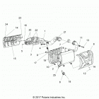 R18RVU99AS RANGER CREW 1000 PS Engine, exhaust - r18rvu99as (701938)