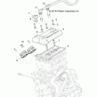 R18RTM99AL RGR 1000 XP PS MUD Engine, throttle body and valve cover - r18rtm99al (7011...