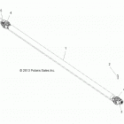 R18RTED1F1/SD1C1 RANGER 1000 DIESEL POLAND Drive train, front prop shaft - r18rted1f1  /  sd1c1 (49...