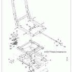 Z18VDS92CU RZR XP TURBO TRACTOR Body, seat base adjuster - z18vds92cu (702130)