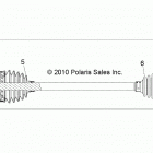 R18RV_99 RANGER CREW 1000XP PS ALL OPTIONS Drive train, rear drive shaft - r18rv_99 all options (49...