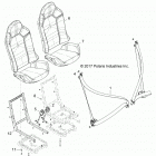 Z18VAS87CM RZR 900 50 INCH EU/TRACTOR Body, seat belt and mounting - z18vas87cm (702214)