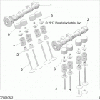 RZR RS1 PS MD (Z20S1E99NG) Engine, cam shafts and valves - z20s1e99ng (c700106-2)
