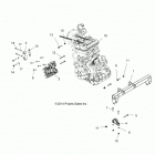 Z18VAS87CM RZR 900 50 INCH EU/TRACTOR Engine, engine mounting - z18vas87cm (49rgrenginemtg15rz...