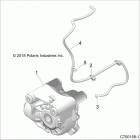 Z18VEL92BK/BR/LK RZR XP TURBO S Drive train, front gearcase mounting - z18vel92bk  /  br...