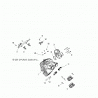 R18RVM99AL RANGER CREW 1000XP PS MUD Engine, intake and throttle body - r18rvm99al (49rgrthro...