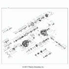 R18RTAD1B1/ED1N1 RANGER 1000 DIESEL Drive train, main gearcase internals - r18rted1n1 (70227...