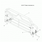 R18RGE99BM/BB/B7/KBS/UB9/BG POLARIS GENERAL 1000 EPS Accessory, rack hdche, xovr - r18rgk99bs (702295)